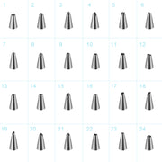 24Pc Cake Decorating Icing Tips