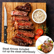 49-Piece Silverware Set with Flatware Drawer Organizer