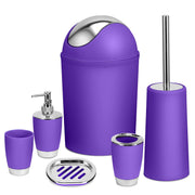 6 Pc Bathroom Accessories Set