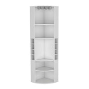 White Corner Bar Cabinet