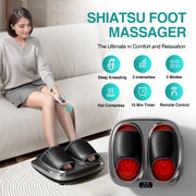 Shiatsu Foot Massager with Heat and Deep Kneading Therapy