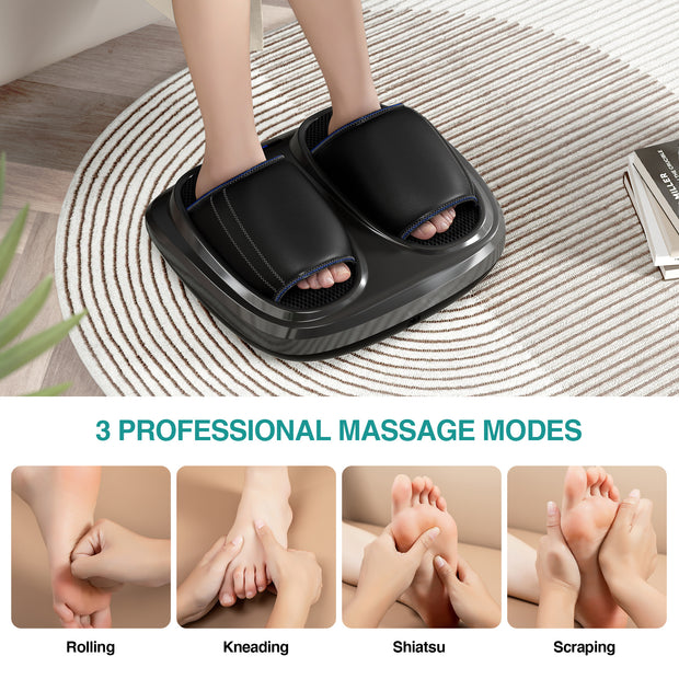Shiatsu Foot Massager with Heat and Deep Kneading Therapy