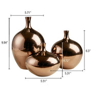 Madison Park Mirrored Ceramic Decorative Vases 3-piece set