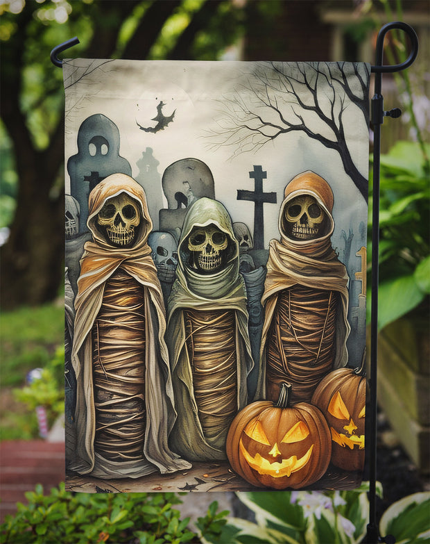 Spooky Halloween Mummies Flag Decorative Yard Flag
