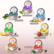 Set of 7 Chakra Candles with Embedded Crystals Gift Set