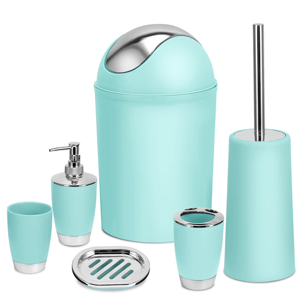 6 Pc Bathroom Accessories Set
