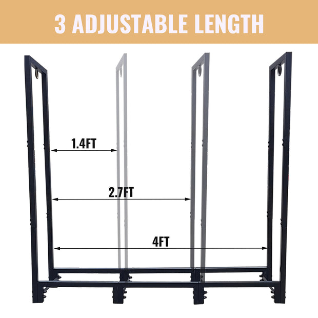 4ft Firewood Rack Stand